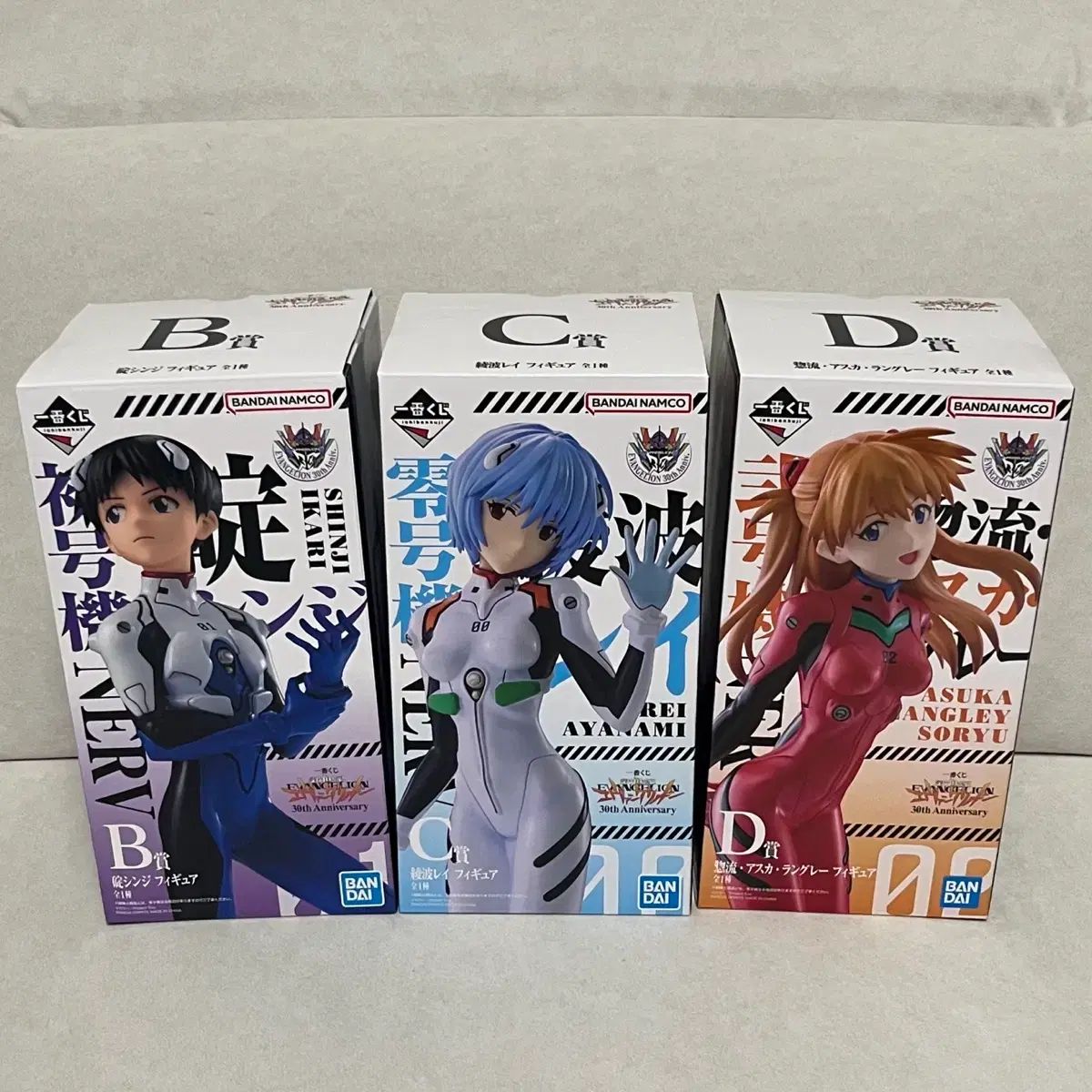 未開封) 一番くじ エヴァンゲリオン 30周年 B賞 C賞 D賞 フィギュア 