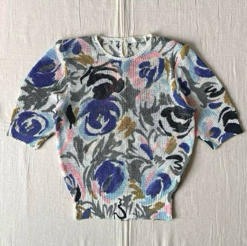 90s vintage ヴィンテージ古着 花柄 マルチフラワー アートモチーフ 総