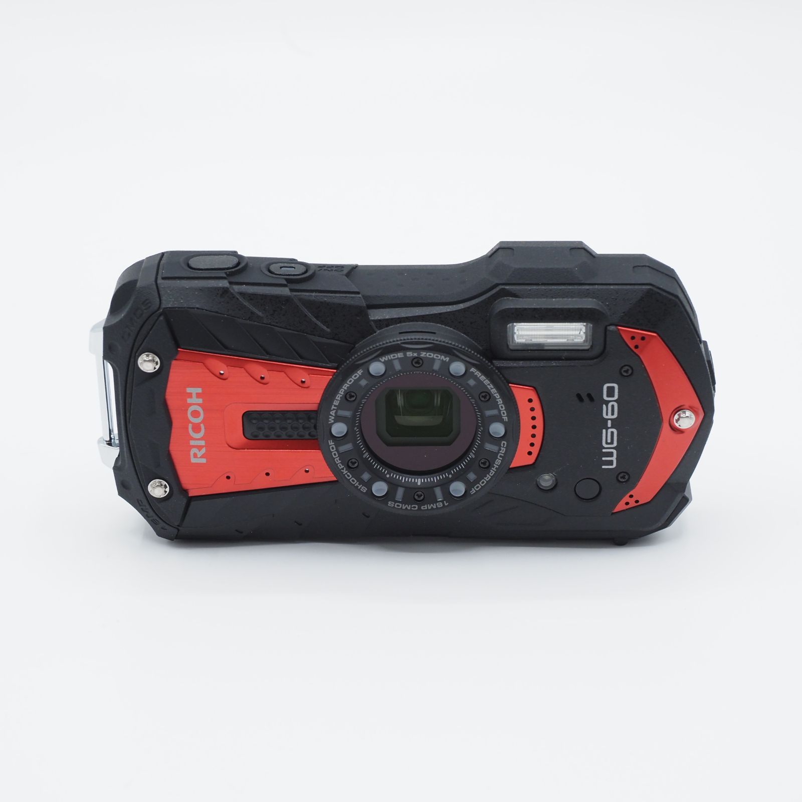 ショット数わずか1回 RICOH リコー WG-60 レッド 新品同様品 #3043 