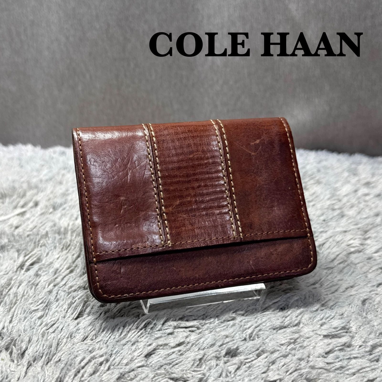 【新品未使用】コールハーン　カード入れ　名刺入れ COLE HAAN コールハーン レザー カードケース 名刺入れ パスケース