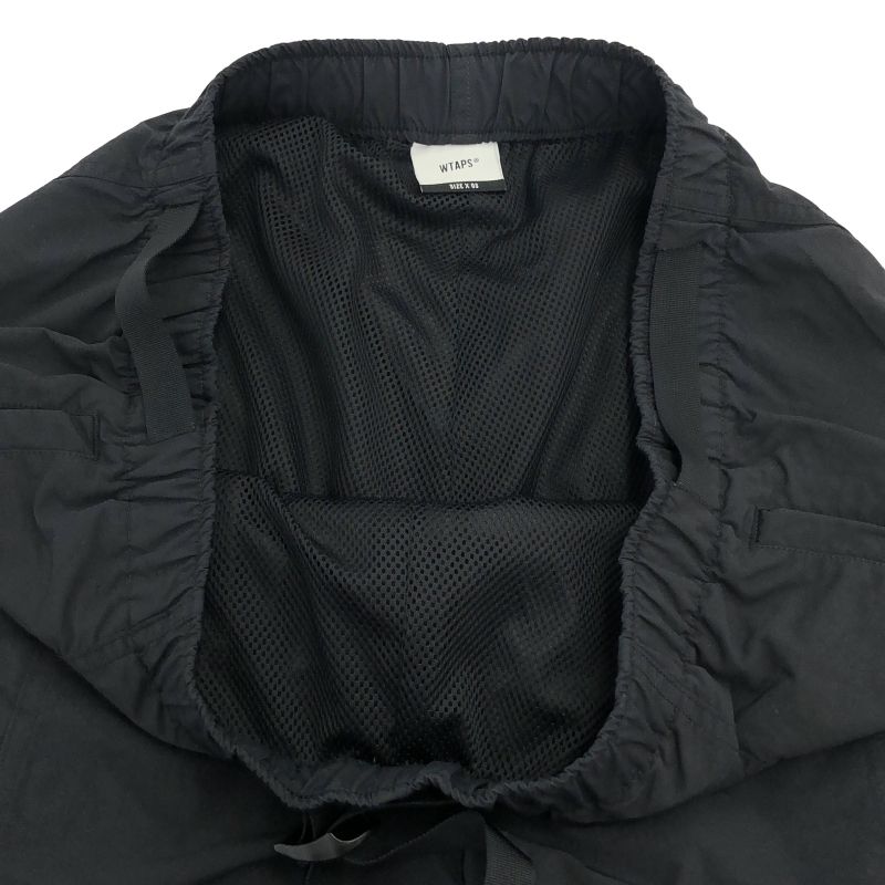 中古】W)TAPS TRACKS TROUSERS NYLON TUSSAH サイズX03 ブラック[91