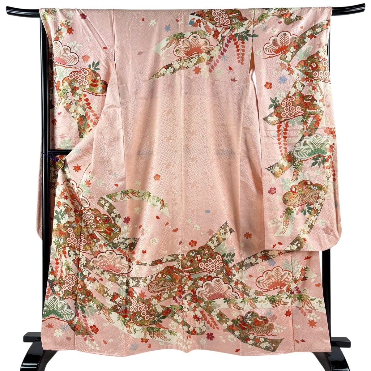 keimaman様 振袖フルセット 身丈162.5裄64 黒 草花 成人式 逸品 keimaman様 振袖フルセット 身丈162.5裄64 黒 草花 成人式 逸品 振袖