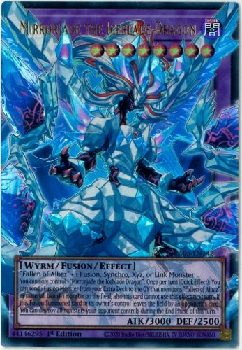 遊戯王 公式 プレイマット 氷剣竜ミラジェイド マスターデュエル 未開封 EU版 新品未開封 氷剣竜ミラジェイド マスターデュエル プレイマット 遊戯王
