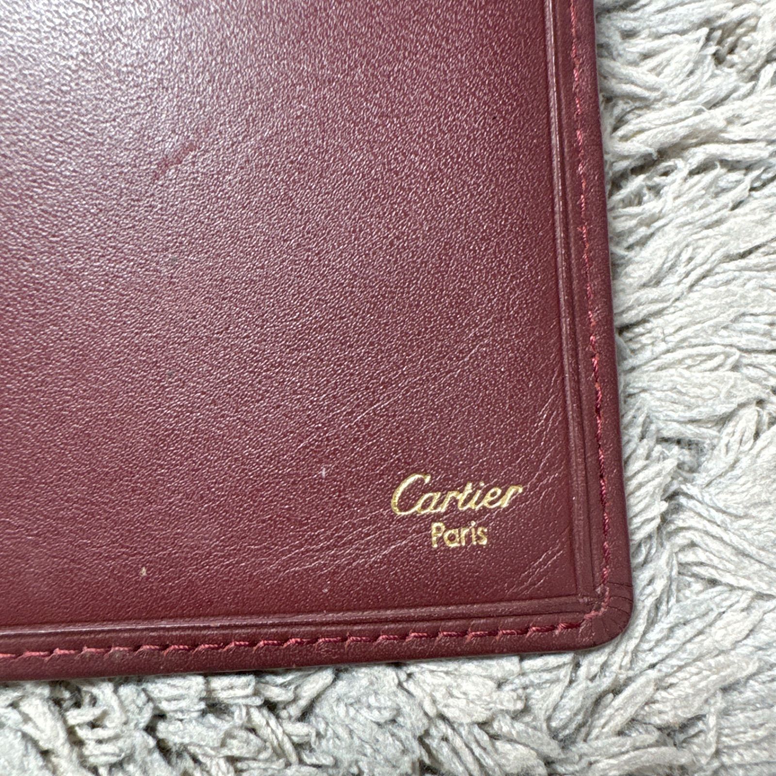 Cartier カルティエ マストライン 長財布 レザー ボルドー - メルカリ