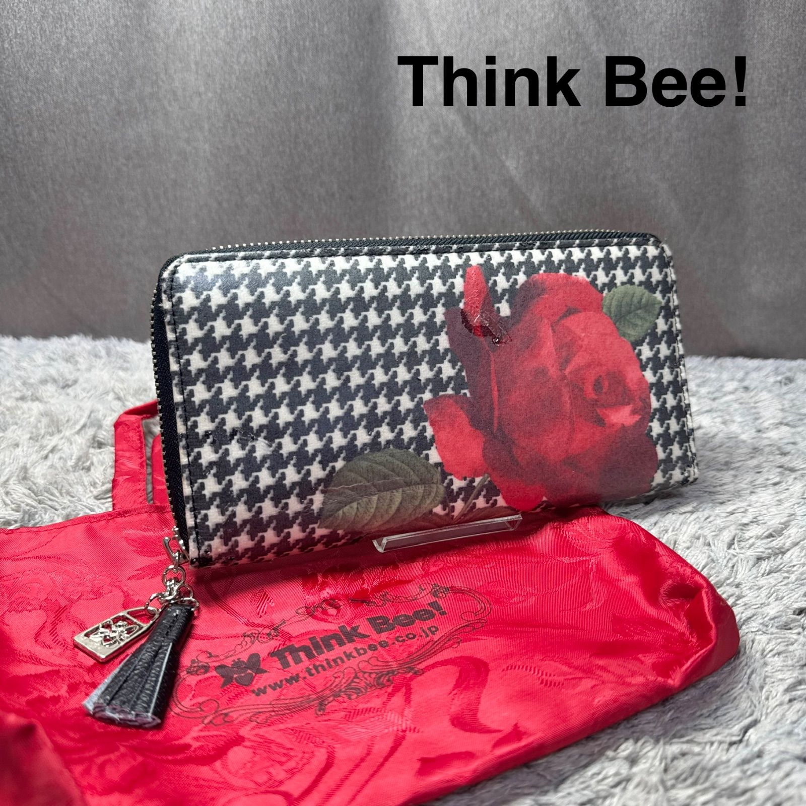 美品 シンクビー Think Bee! 長財布 がま口 レディース Think Bee 