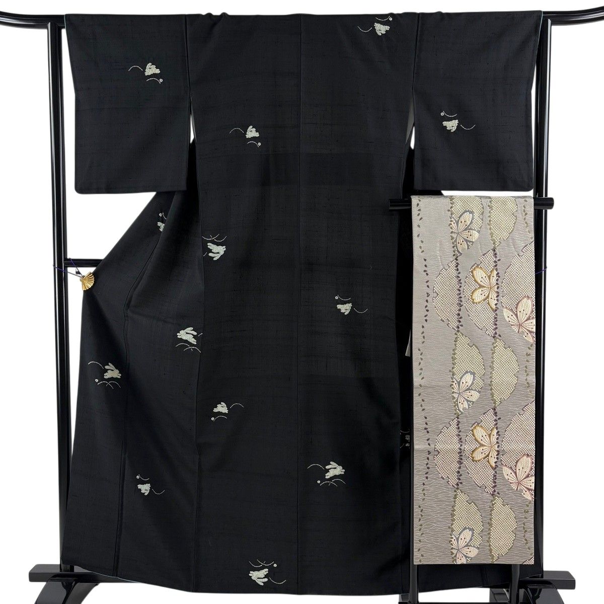 訪問着 身丈162.5cm 裄丈66.5cm 正絹 名品 【中古】 小紋 身丈162cm 裄