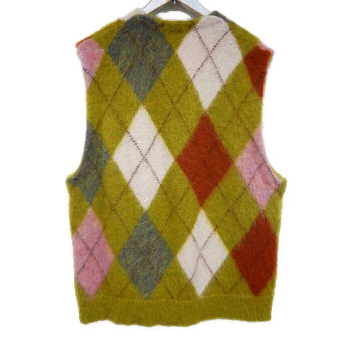 Supreme 国内正規 24SS Brushed Argyle Zip Up Vest ブラッシュド