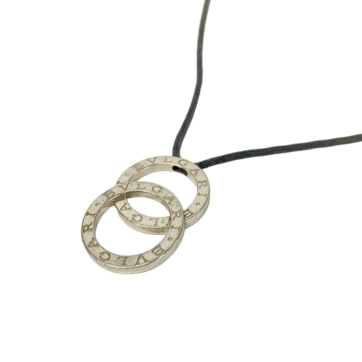 BVLGARI(ブルガリ) ネックレス美品 ブルガリブルガリ シルバー×黒 