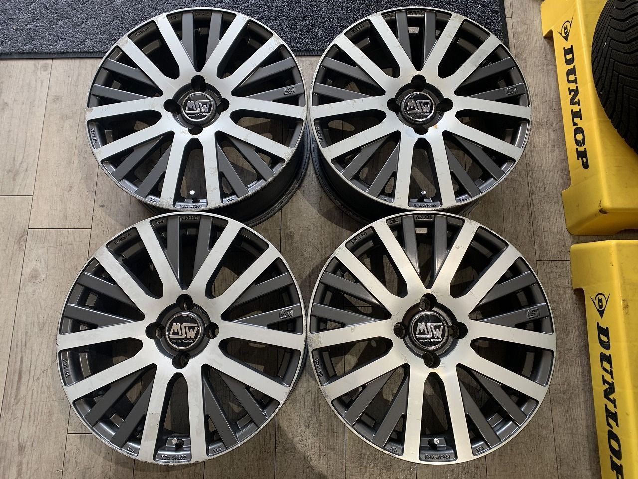 2603035】OZ Racing MSW Type18 17インチ 7J +25 PCD108 4H 80mm 
