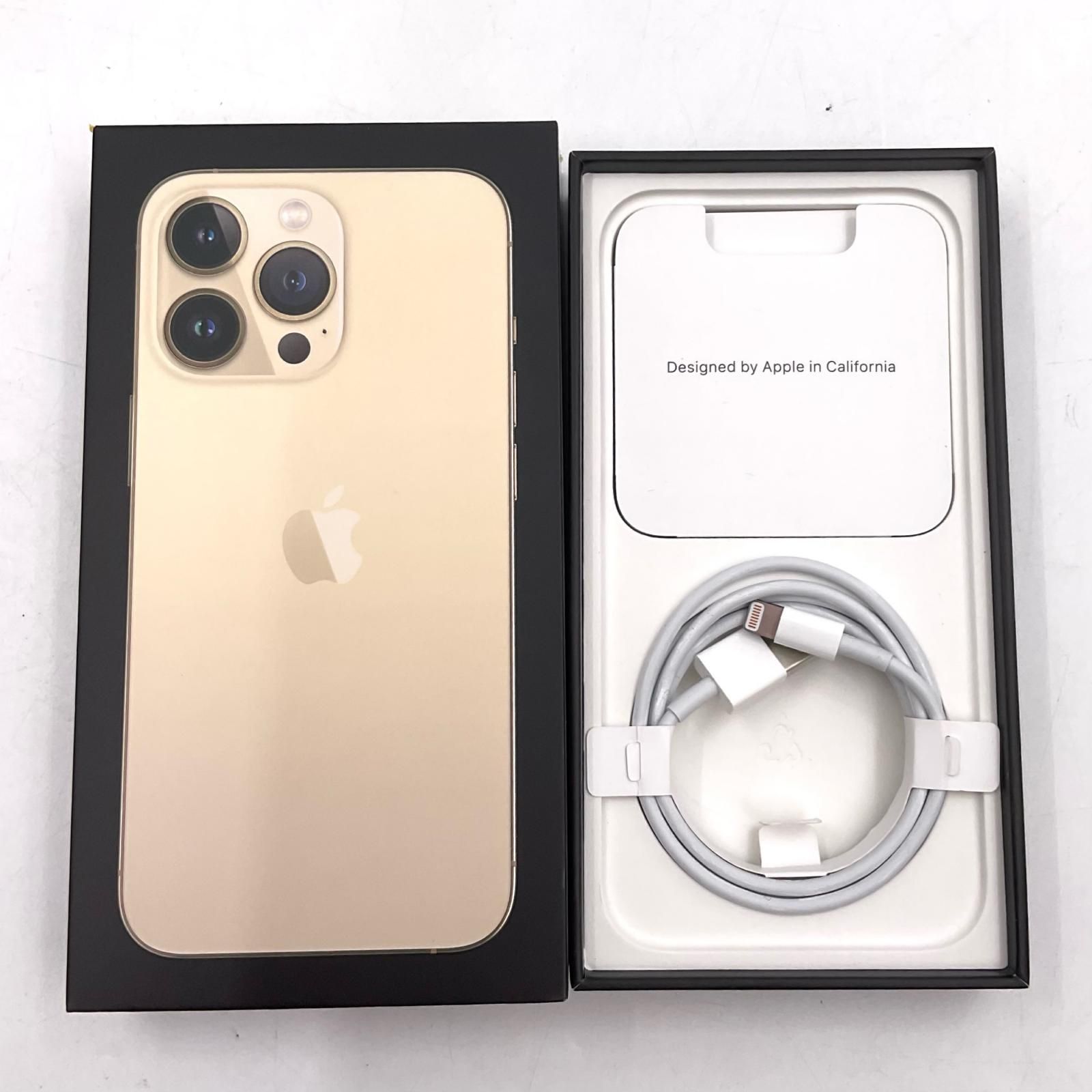 全額返金保証】【最速発送】 iPhone 13 Pro 128GB ゴールド au 白ロム 