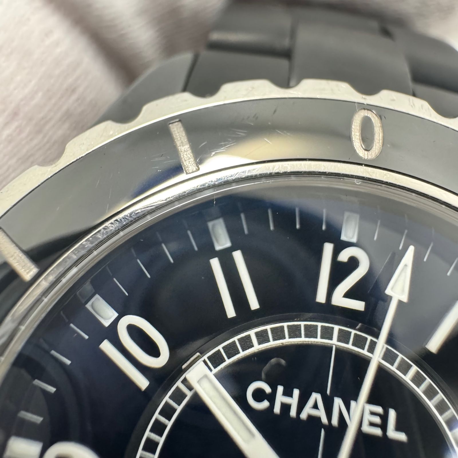 希少】腕時計 メンズ シャネル CHANEL J12 H0684 自動巻 黒 200m防水