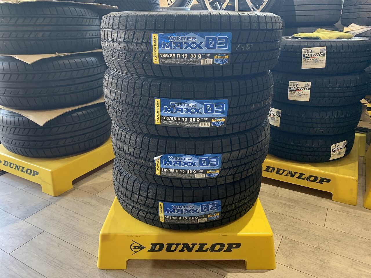 2603032】新品 スタッドレス DUNLOP WINTER MAXX WM03 185/65R15 2024 