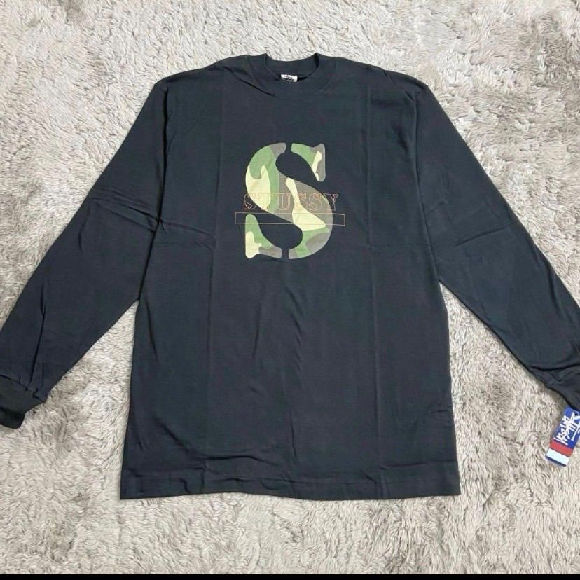 新品・未使用】STUSSY ステューシー ロンT USA製 ブラック L - メルカリ
