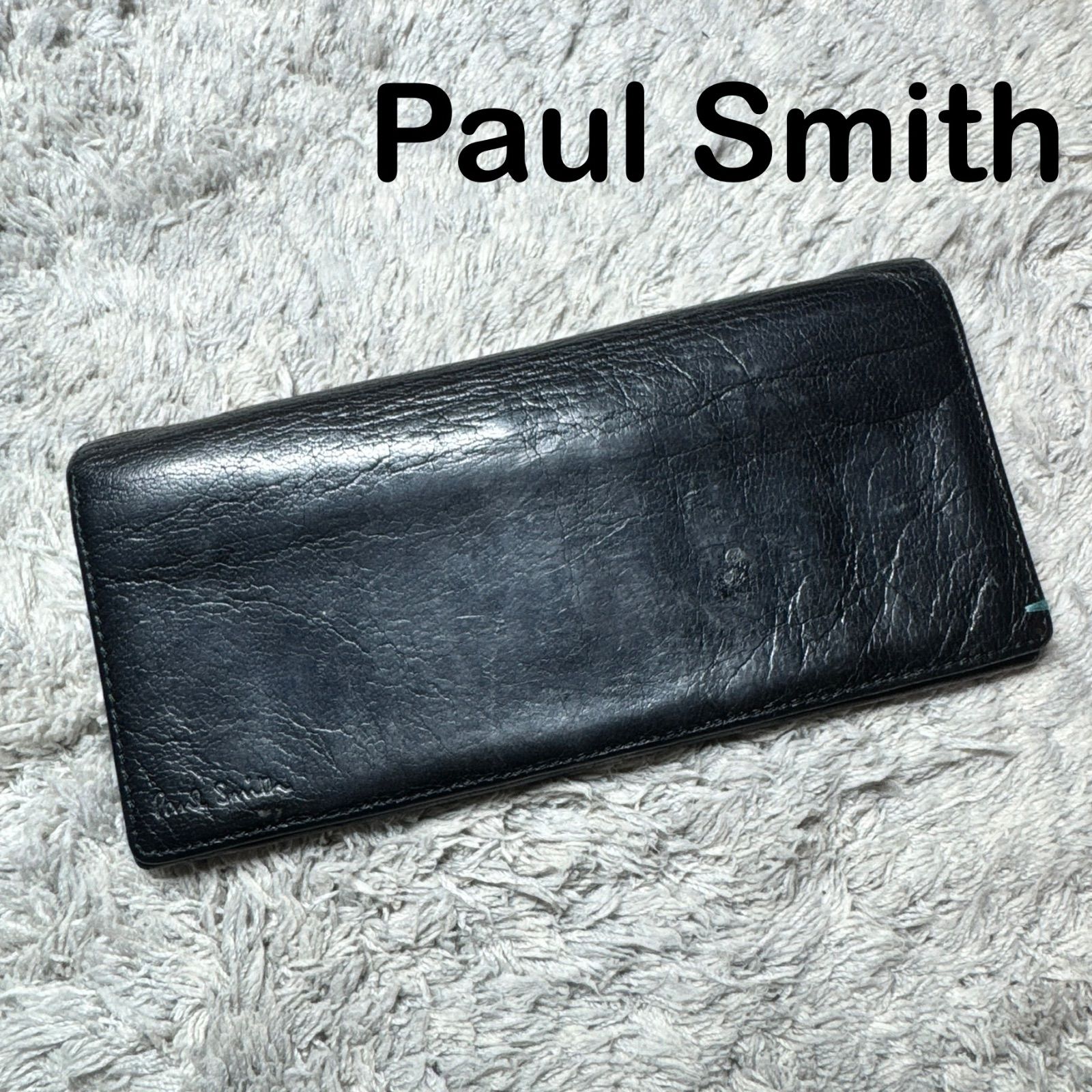 Paul Smith ポールスミス 長財布 レザー 本革 ブラック - メルカリ