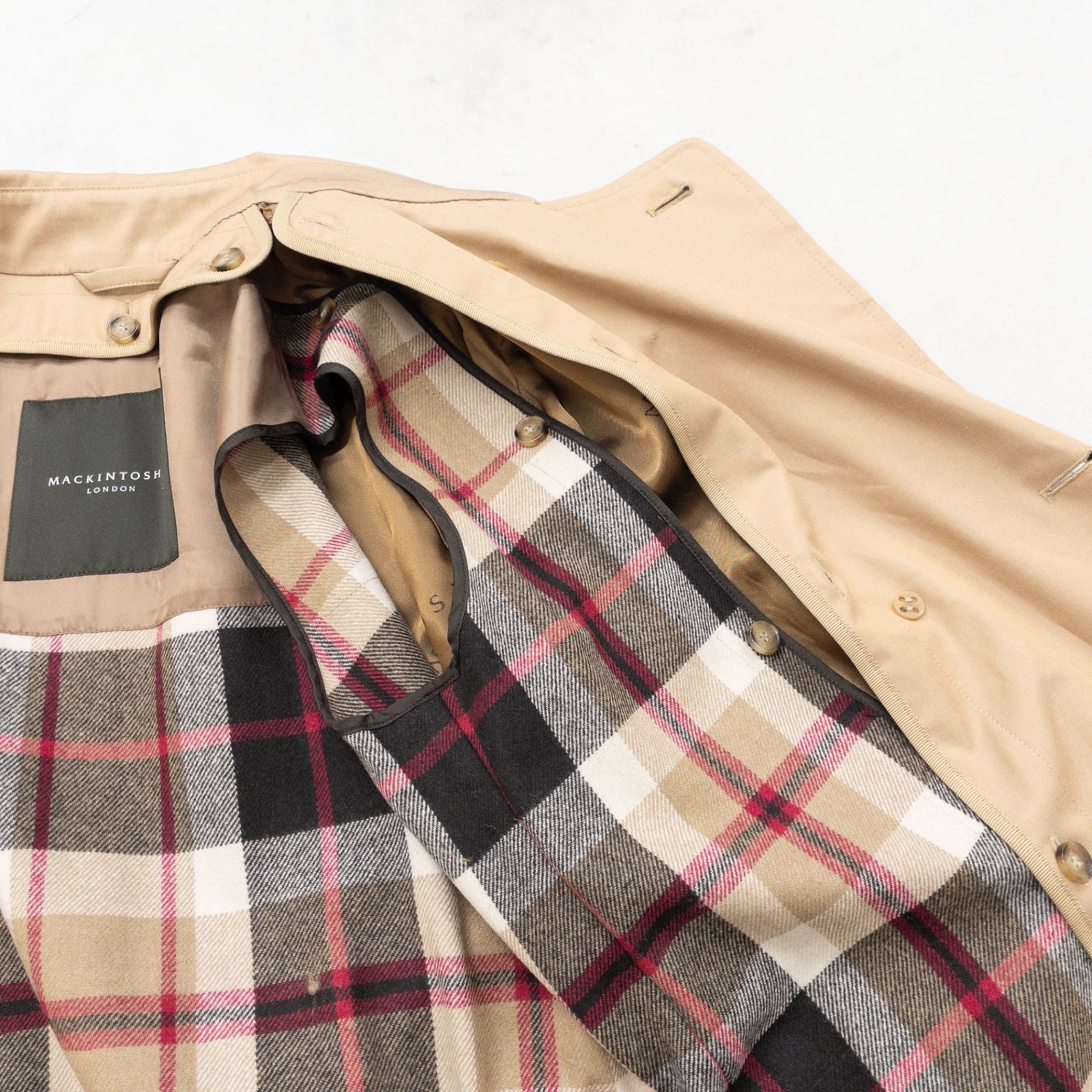 ◎MACKINTOSH マッキントッシュ トレンチコート チェック柄ライナー