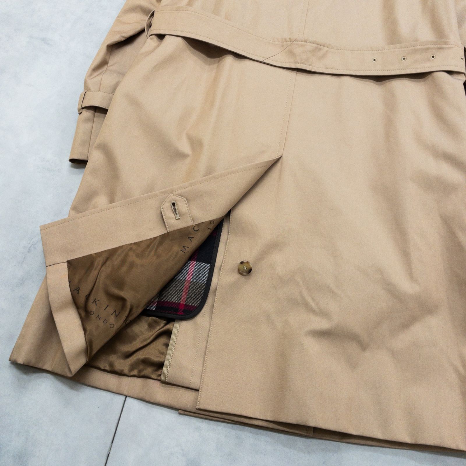 ◎MACKINTOSH マッキントッシュ トレンチコート チェック柄ライナー