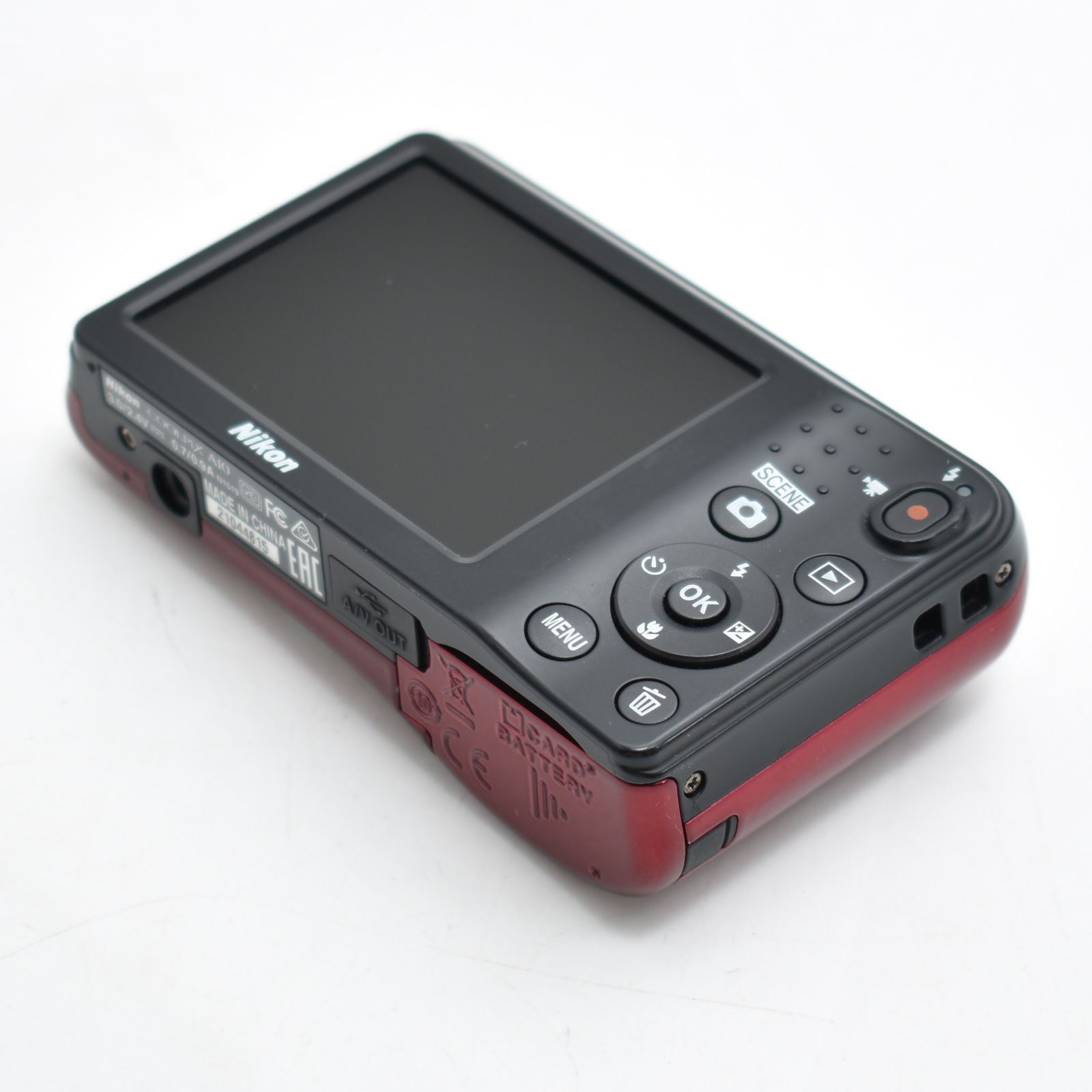 B#11933 Nikon デジタルカメラ COOLPIX A10 レッド 光学5倍ズーム 1614