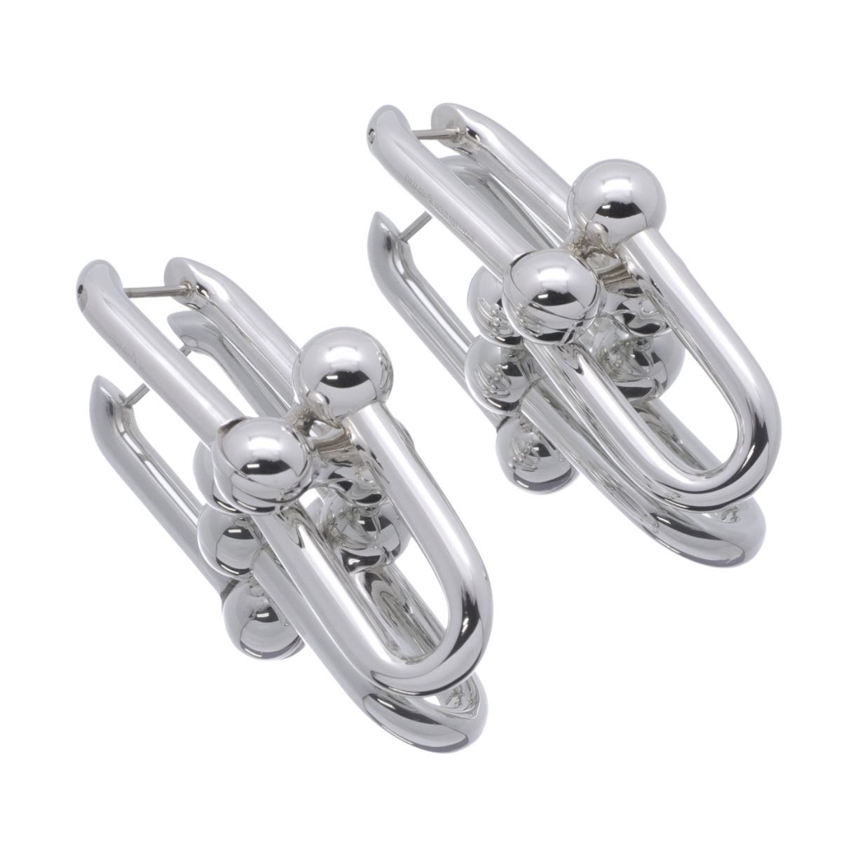 ティファニー Tiffany&co ハードウェア ラージリンク ピアス Ag925