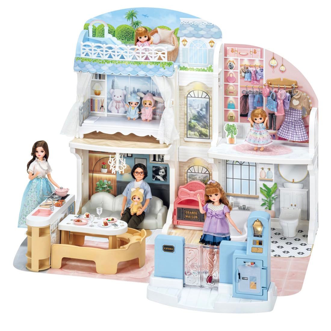 新品 タカラトミー(TAKARA TOMY) リカちゃん おしゃべりオートロック 2階建てのグラン･メゾン 着せ替え おままごと おもちゃ 3歳以上 7,510円