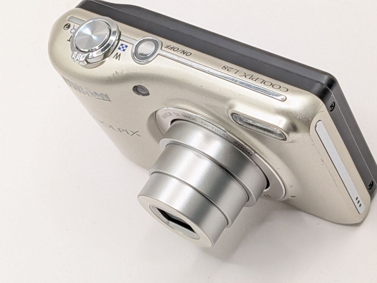 極美品✨NIKON COOLPIX L18 シルバー 単3電池 デジカメ 【公式通販】