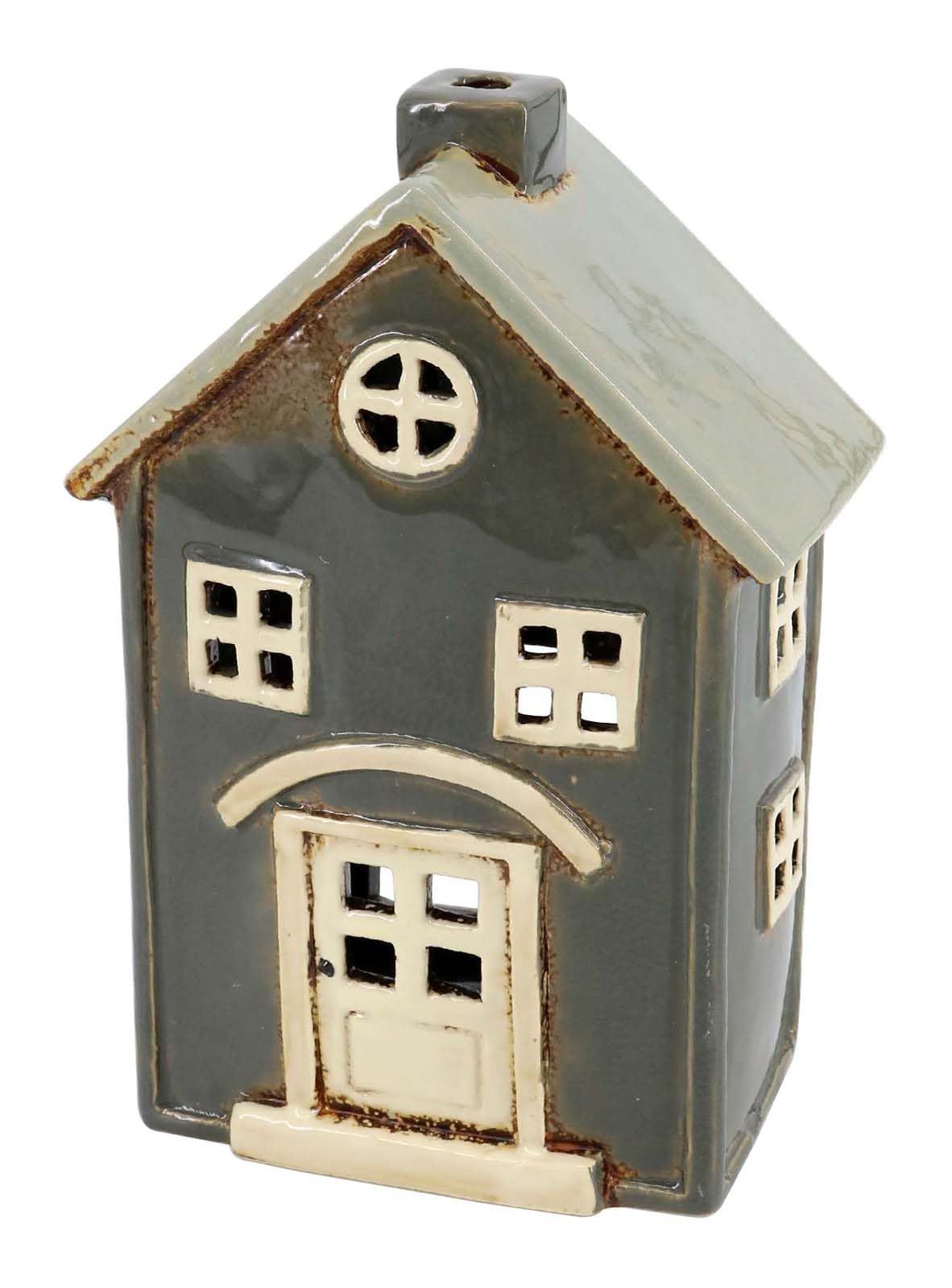新品 東洋石創 オブジェ Candle house キャンドルハウス 約8.5×14.5×21cm ダークグレー 29295