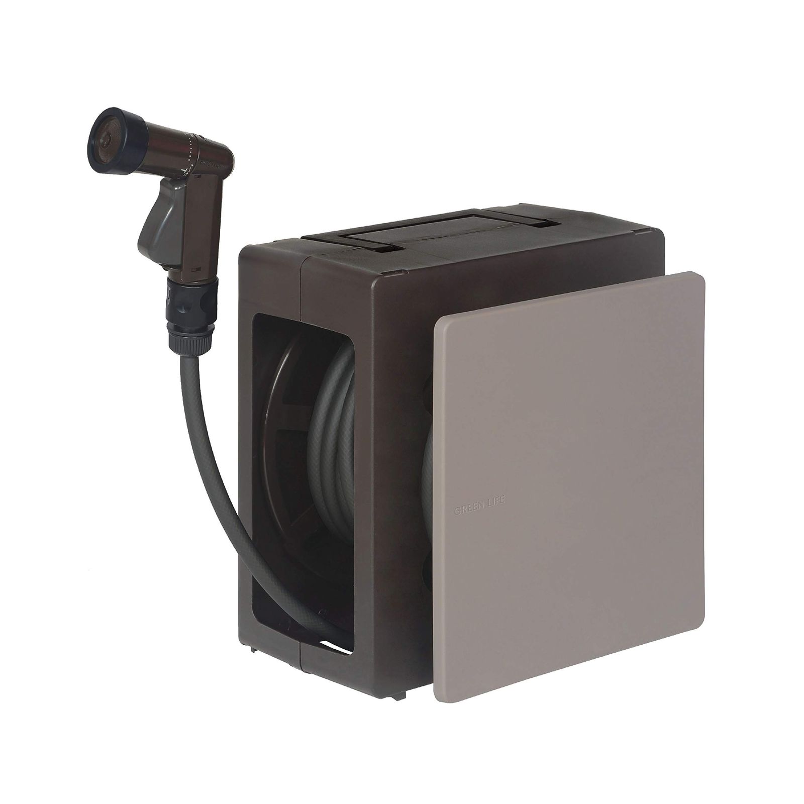 新品 グリーンライフ ホース ホースリール 20m 巻き取りスムーズ ハンディタイプ G-Compact(ジーコンパクト) ブラウン/ベージュ おしゃれ PRM-20(BR/BE)