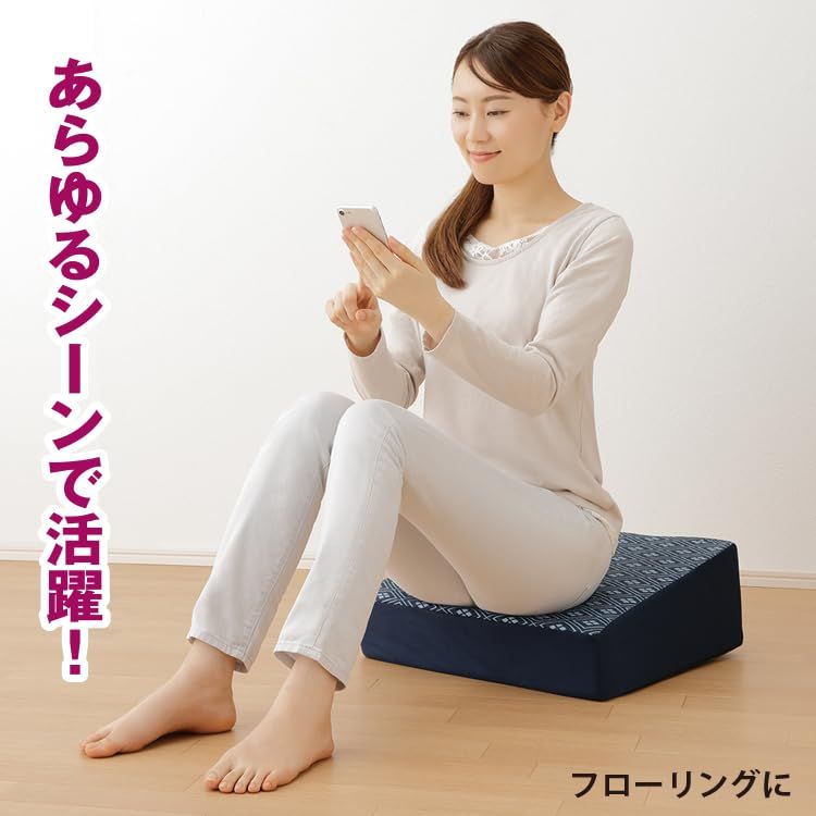 新品 MEIDAI(メイダイ) 腰にやさしい床坐クッション エンジ