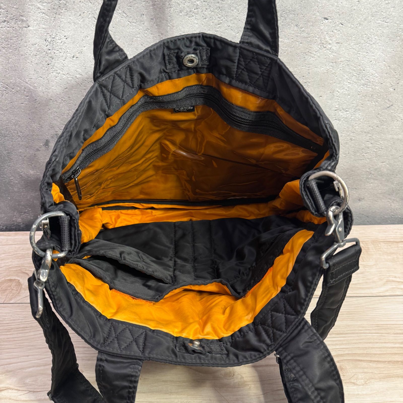 PORTER タンカー トートバッグ ブラック 2way ショルダーバッグ Black