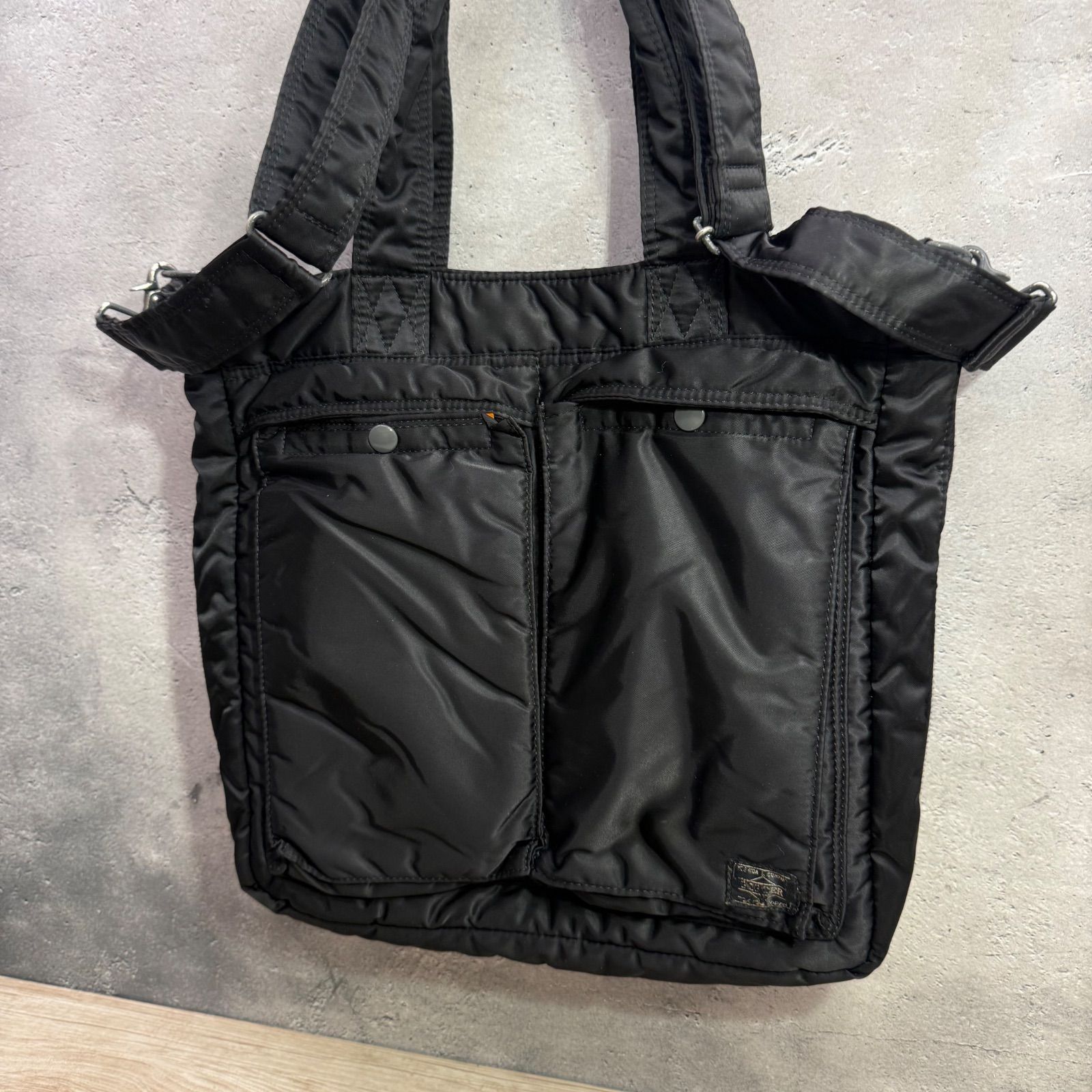 PORTER タンカー トートバッグ ブラック 2way ショルダーバッグ Black