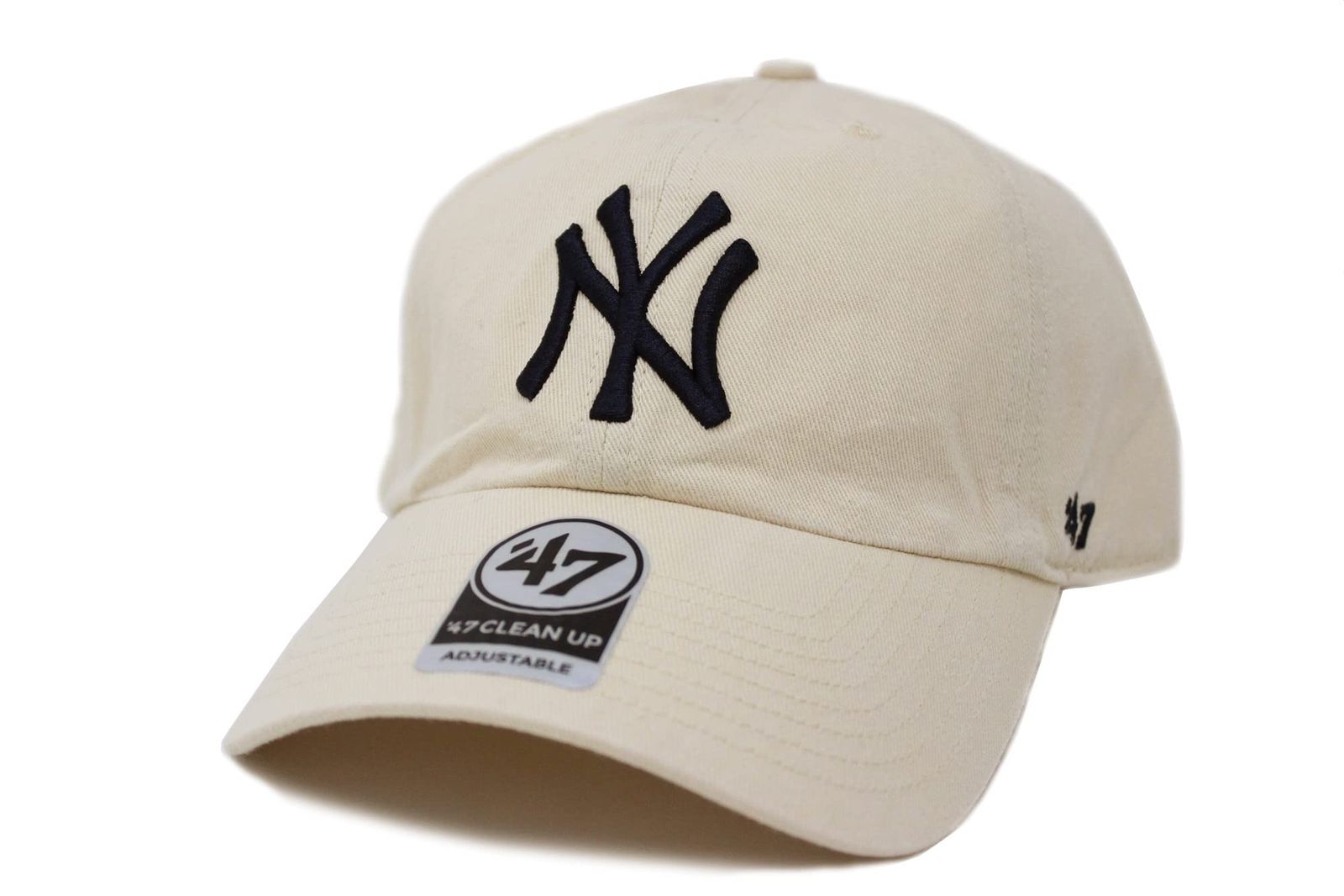 新品 47 Brandキャップ CLEAN UP NEW YORK YANKEES ヤンキース (ナチュラル) Free Size