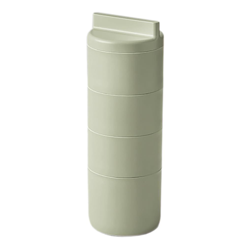 新品 竹中(TAKENAKA) 弁当箱 tutu ツツ 4段ランチボックス カーキ (上段)160ml×3、(下段)280ml T-36379