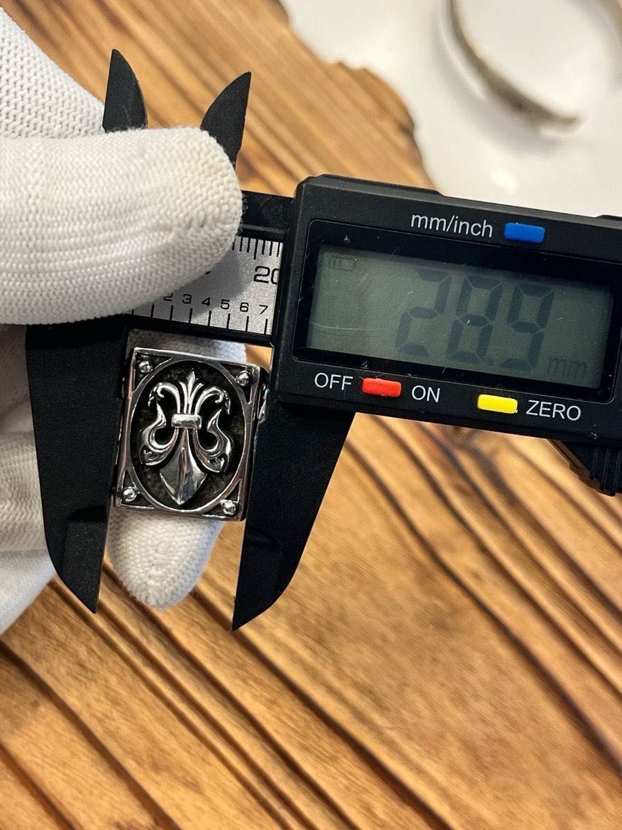 シルバー925 リング 19号 21号 23号 百合の紋章 フレア スターリング