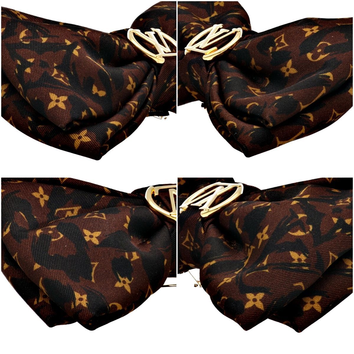 中古】 LOUIS VUITTON ルイ・ヴィトン ヘアクリップ・LV サファリ