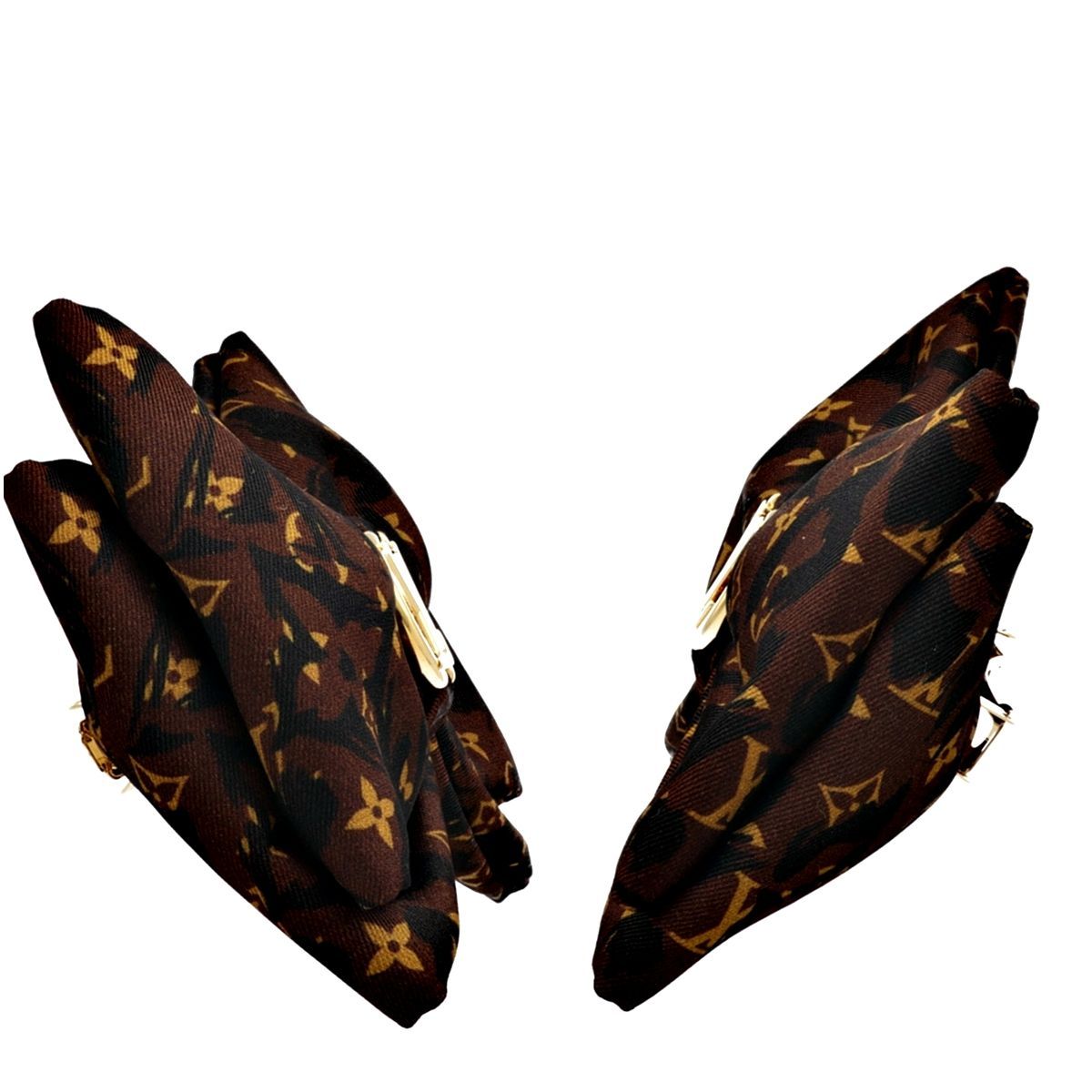 中古】 LOUIS VUITTON ルイ・ヴィトン ヘアクリップ・LV サファリ