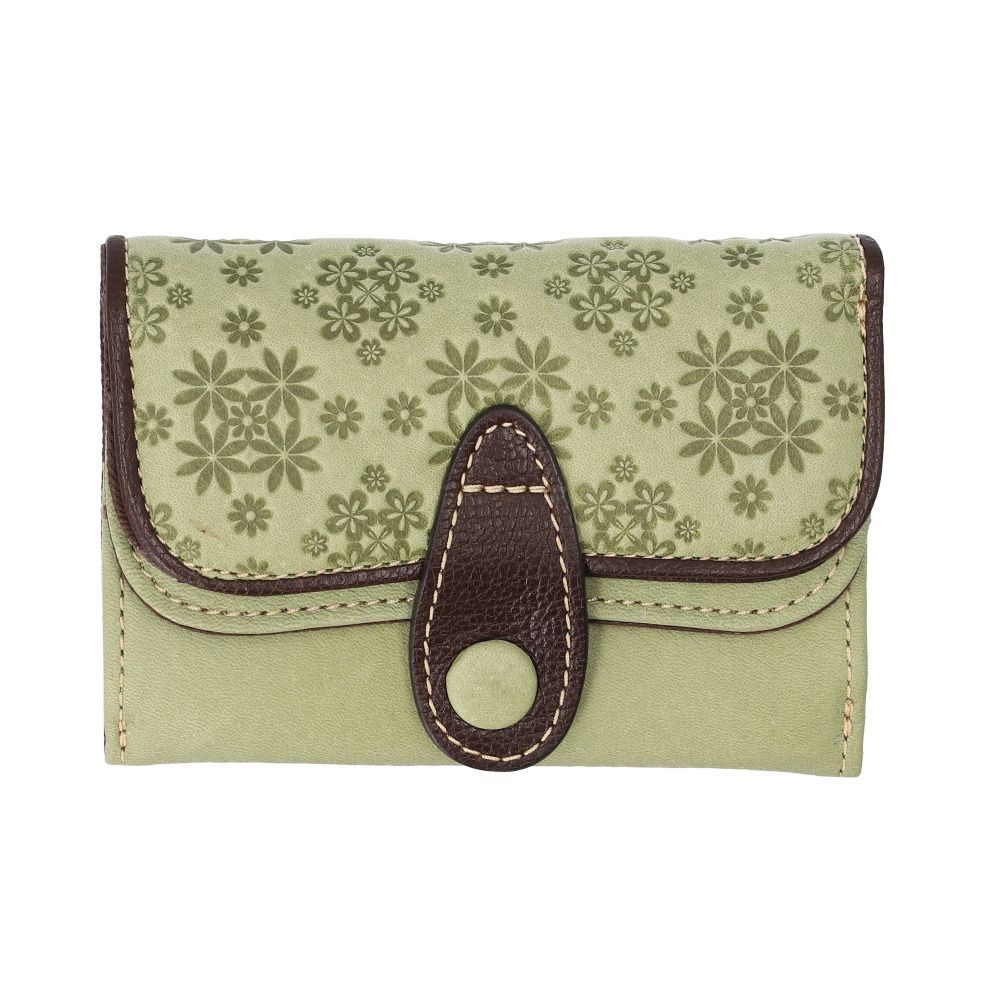 ☆ 77060.GREEN ☆ Feland tri-fold wallet Felando tri-fold wallet tri-fold 81150 wallet wallet wallet wallet wallet women's wallet men's wallet mini wallet card holder coin purse wallet flower flower