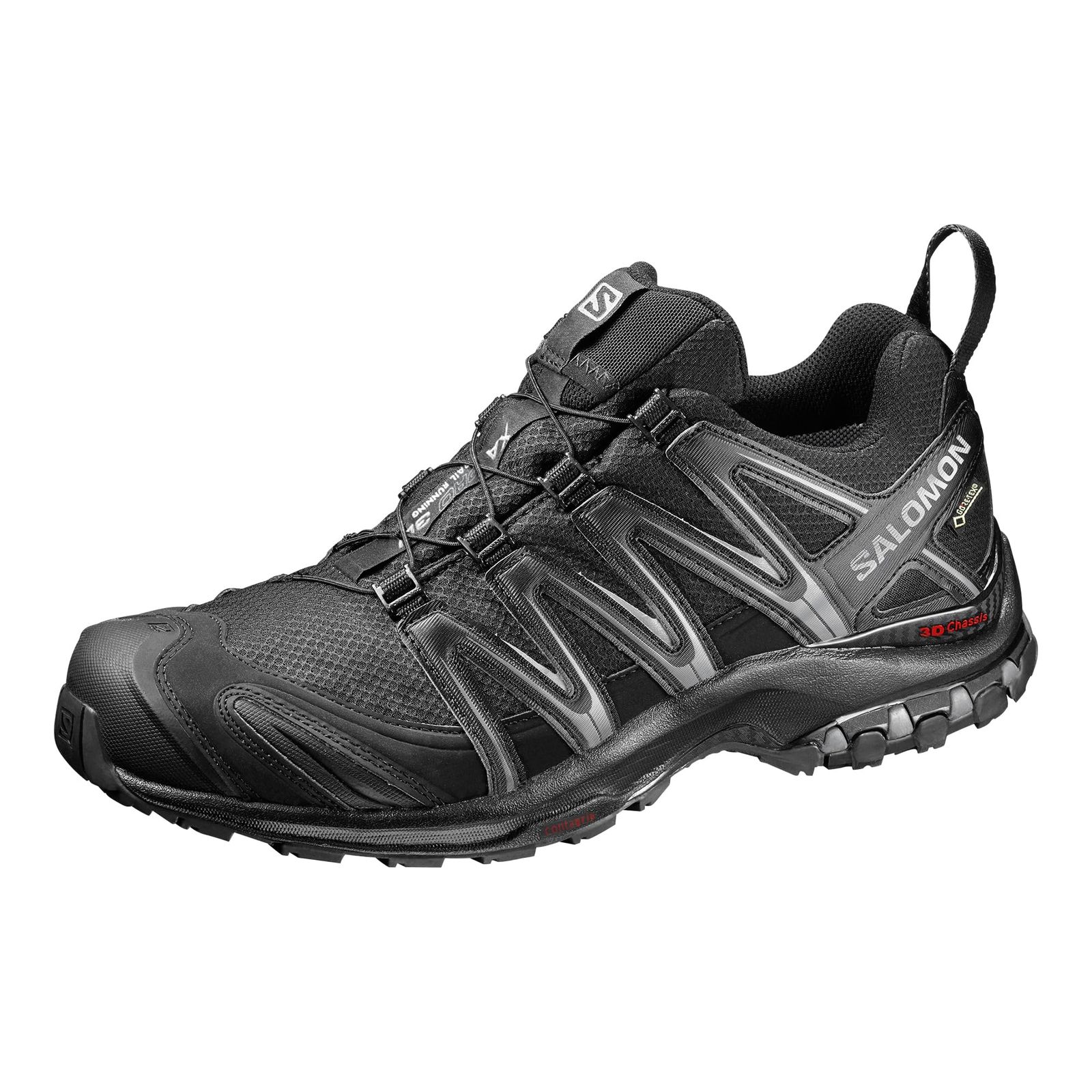 新品 [サロモン] トレイルランニングシューズ XA PRO 3D GORE-TEX (エックスエー プロ3D ゴアテックス) メンズ ブラック/ブラック/マグネット 27.5 cm