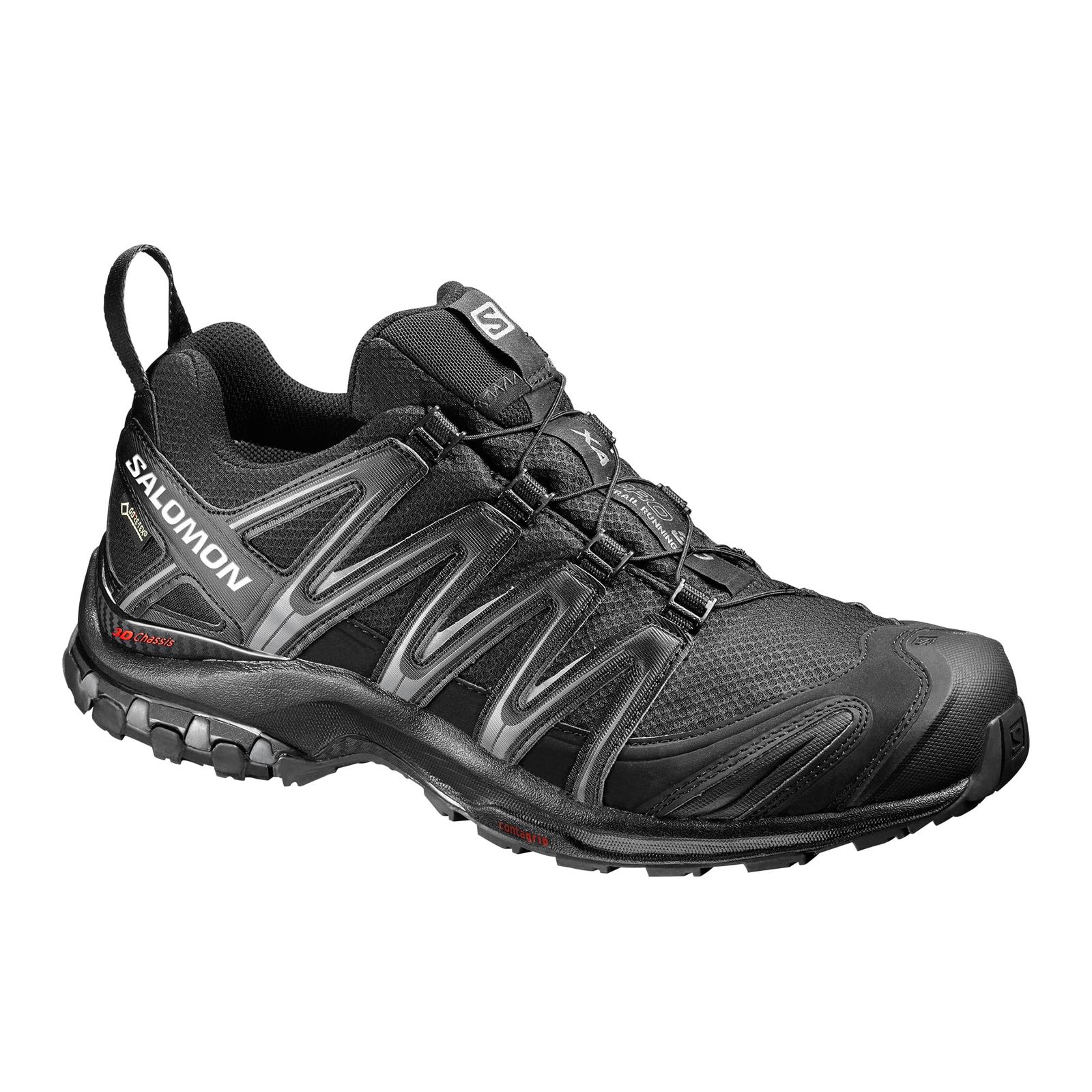 新品 [サロモン] トレイルランニングシューズ XA PRO 3D GORE-TEX (エックスエー プロ3D ゴアテックス) メンズ ブラック/ブラック/マグネット 27.5 cm