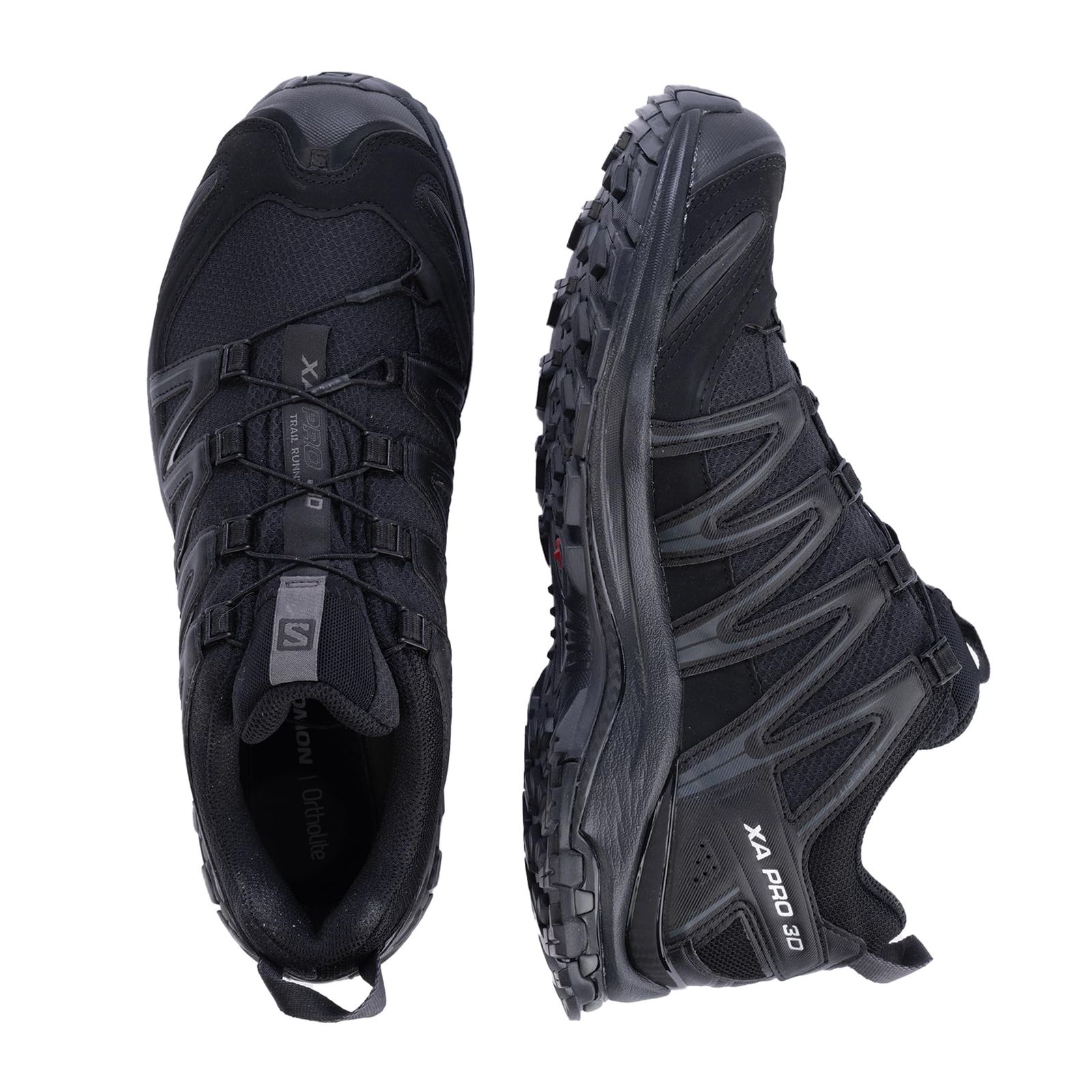 新品 [サロモン] トレイルランニングシューズ XA PRO 3D GORE-TEX (エックスエー プロ3D ゴアテックス) メンズ ブラック/ブラック/マグネット 27.5 cm