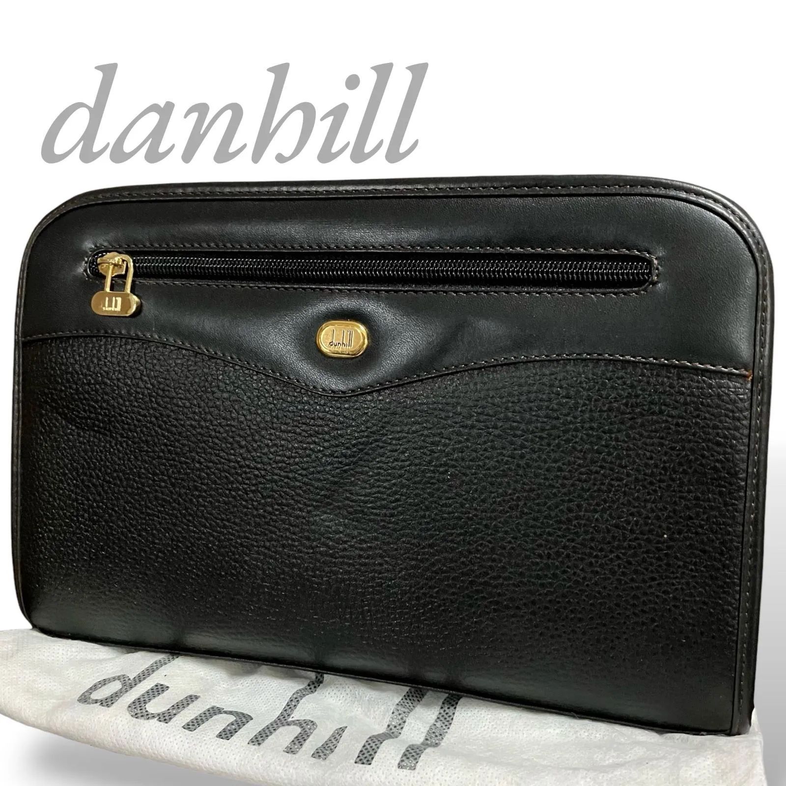 MY0655】【訳あり】Dunhill ダンヒル セカンドバッグ クラッチバッグ