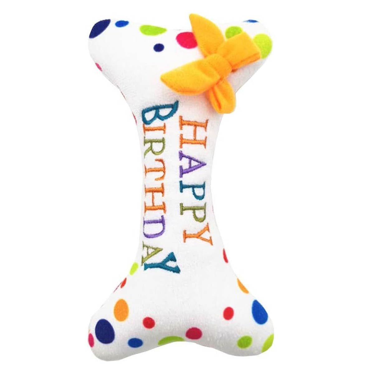 Bone Chewing Toys Cute Plush Dog Toys Educational Toys Cat Dog Birthday Gifts Pet Toys Dog Cat Stress Relief Birthday Decorations