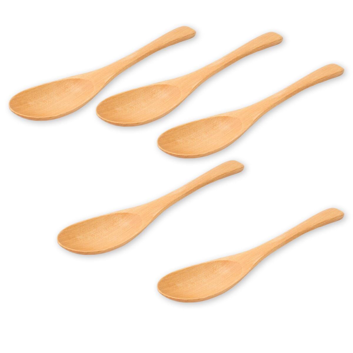 J-kitchens 木製 ナチュラル マルチ スプーン 大 ５本 セット 19.5x3.5cm Current model