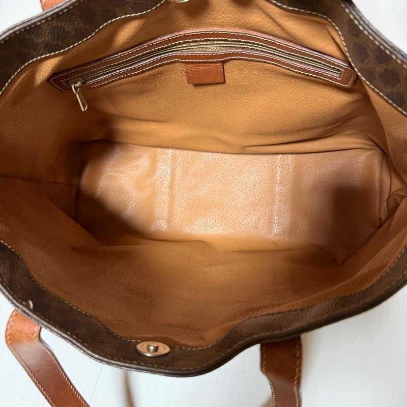 CELINE セリーヌ マカダム柄 PVCレザー トートバッグ 肩掛け