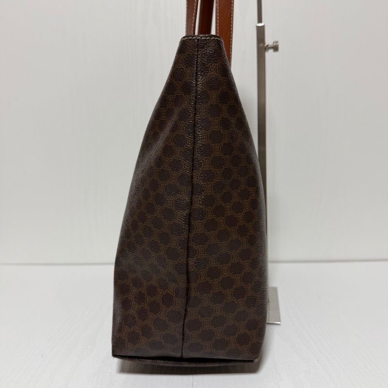 CELINE セリーヌ マカダム柄 PVCレザー トートバッグ 肩掛け