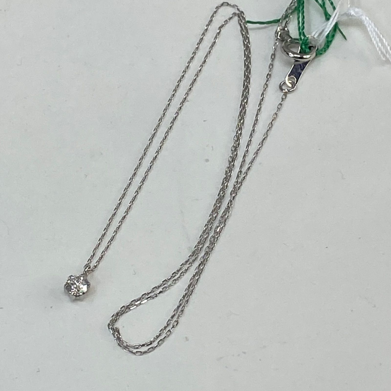天然ダイヤモンド 0.1ct プラチナ 一粒ネックレス - メルカリ