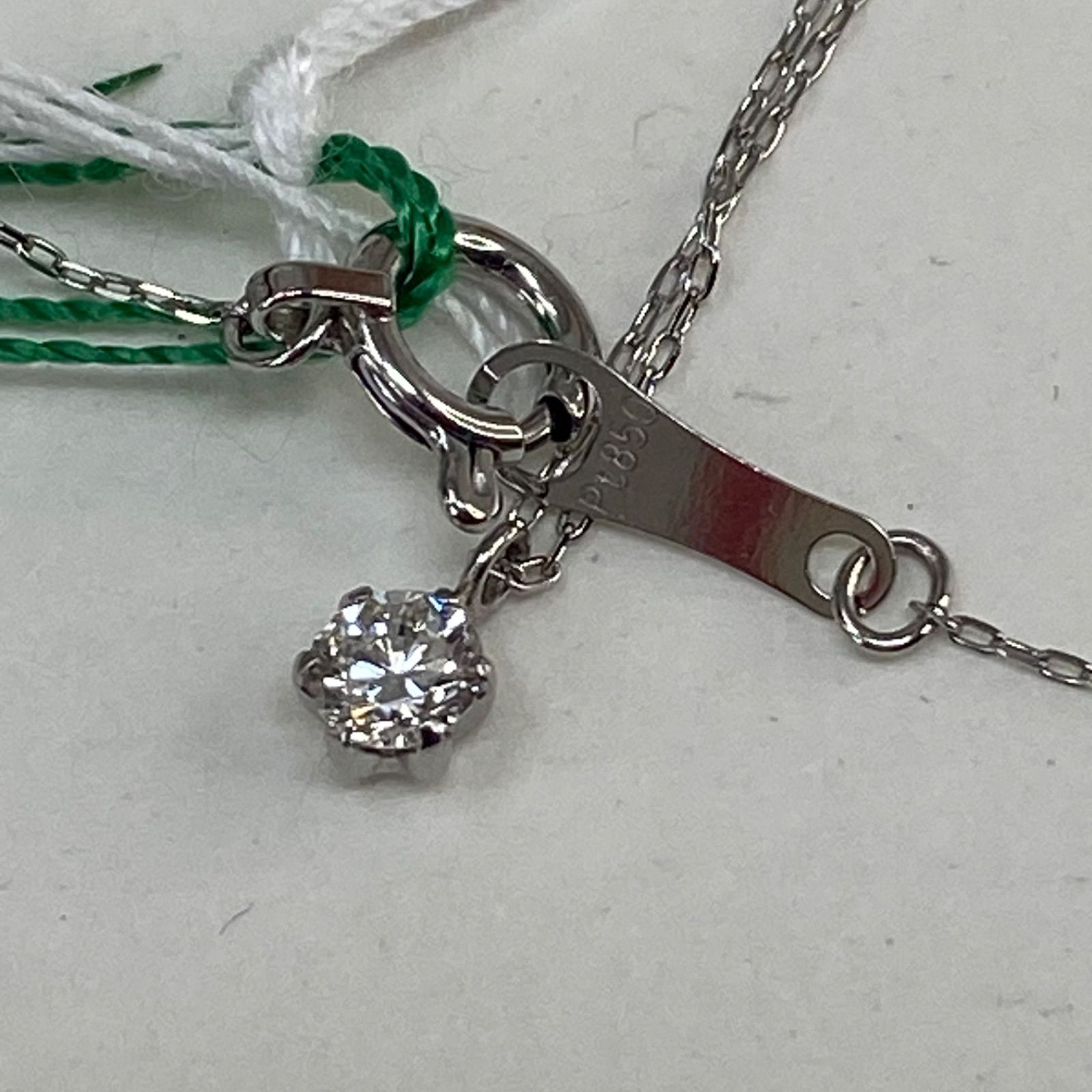 天然ダイヤモンド 0.1ct プラチナ 一粒ネックレス - メルカリ