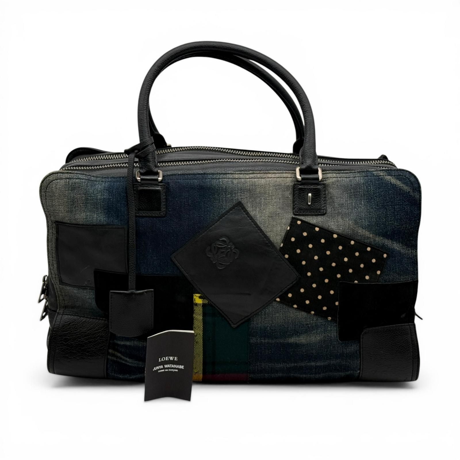 LOEWE ロエベ コムデギャルソンコラボ アマソナ44 デニム レザー 限定 