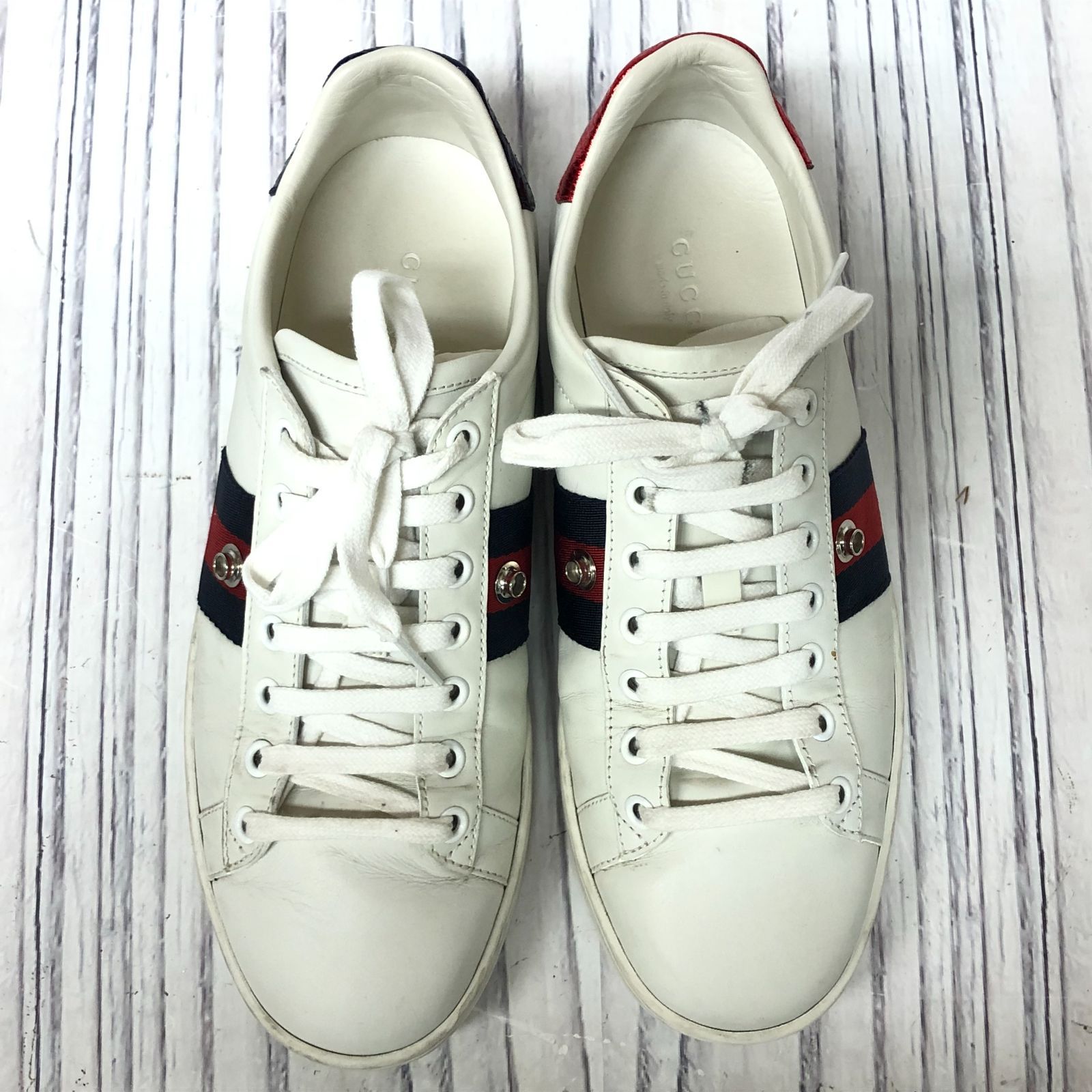 m001 X(80) GUCCI グッチ エンブロイダリー パッチ ACEスニーカー 