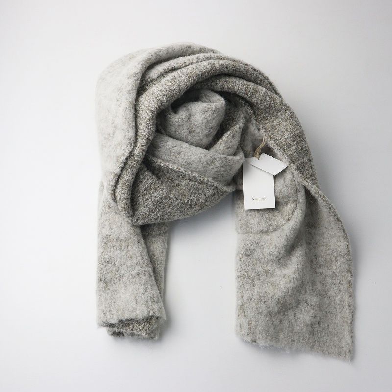 未使用 定価16500円  Nine Tailor ナインテイラー Wisteria Stole ポケット付きストール ヘザーグレージュ┃ショール【2400014898057】 未使用 定価16500円 Nine Tailor ナインテイラー Wisteria Stole