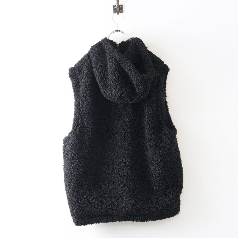 美品 2025AW ジャーナルスタンダード ラックス journal standard luxe ボア フードベスト ブラック┃黒 ブルゾン【2400014896961】 JOURNAL STANDARD LUXE（ジャーナルスタンダード ラックス） 美品