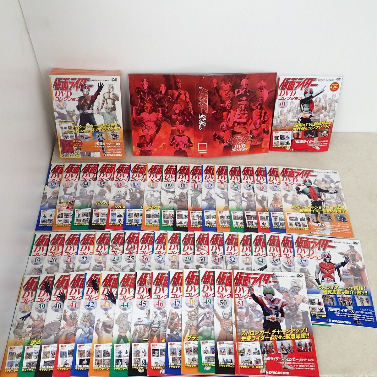 ☆デアゴスティーニ 隔週刊 仮面ライダー DVDコレクション 1〜51巻/53 